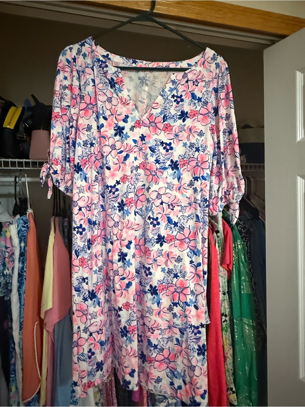 Lilly Pulitzer Easley Dress in Party Like a Lobstah size L
